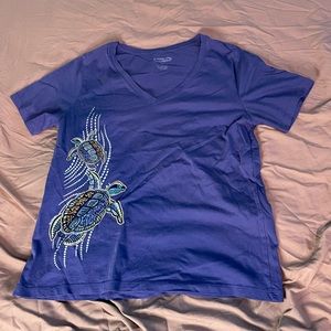 Crazy Shirts Blue Turtle Tee